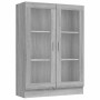 Vitrina madera contrachapada gris Sonoma 82,5x30,5x115 cm en Librerías y estanterías | Comprar online en Foru.es