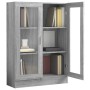 Vitrina madera contrachapada gris Sonoma 82,5x30,5x115 cm en Librerías y estanterías | Comprar online en Foru.es