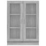 Vitrina madera contrachapada gris Sonoma 82,5x30,5x115 cm en Librerías y estanterías | Comprar online en Foru.es