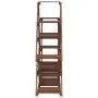 Soporte para flores de madera maciza abeto 110x25x105 cm de vidaXL, Soportes para macetas - Ref: Foro24-362877, Precio: 44,82...