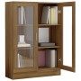 Vitrina madera contrachapada roble marrón 82,5x30,5x115 cm en Librerías y estanterías | Comprar online en Foru.es