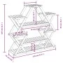 Soporte para flores de madera maciza abeto 110x25x105 cm de vidaXL, Soportes para macetas - Ref: Foro24-362877, Precio: 44,82...