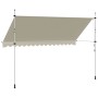 Toldo retráctil de operación manual 400 cm crema en Toldos | Comprar online en Foru.es