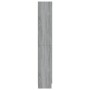 Vitrina de madera contrachapada gris sonoma 82,5x30,5x185 cm en Librerías y estanterías | Comprar online en Foru.es