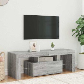 Mueble de TV con luces LED gris Sonoma 120x35x40 cm en Muebles TV | Comprar online en Foru.es