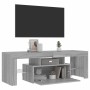 Mueble de TV con luces LED gris Sonoma 120x35x40 cm en Muebles TV | Comprar online en Foru.es