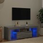 Mueble de TV con luces LED gris Sonoma 120x35x40 cm en Muebles TV | Comprar online en Foru.es