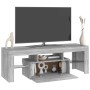 Mueble de TV con luces LED gris Sonoma 120x35x40 cm en Muebles TV | Comprar online en Foru.es