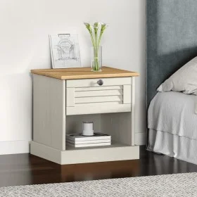 VIGO Nachttisch aus massivem weißem Kiefernholz 42x35x42 cm von vidaXL, Nachttische - Ref: Foro24-353155, Preis: 50,51 €, Rab...