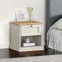 Mesita de noche VIGO madera maciza de pino blanco 42x35x42 cm de vidaXL, Mesitas de noche - Ref: Foro24-353155, Precio: 54,10...