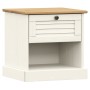 Mesita de noche VIGO madera maciza de pino blanco 42x35x42 cm de vidaXL, Mesitas de noche - Ref: Foro24-353155, Precio: 54,10...