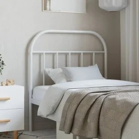 White metal headboard 90 cm by vidaXL, Headboards and footboards - Ref: Foro24-353712, Price: 23,22 €, Discount: %