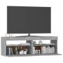 Mueble de TV con luces LED gris Sonoma 120x35x40 cm en Muebles TV | Comprar online en Foru.es