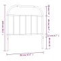 White metal headboard 90 cm by vidaXL, Headboards and footboards - Ref: Foro24-353712, Price: 23,22 €, Discount: %