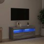 Mueble de TV con luces LED gris Sonoma 90x35x40 cm en Muebles TV | Comprar online en Foru.es