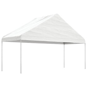 Cenador con techo polietileno blanco 5,88x2,23x3,75 m de vidaXL, Carpas y cenadores - Ref: Foro24-362639, Precio: 192,24 €, D...