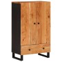 Aparador con cajón hierro y madera maciza acacia 60x33x100 cm de vidaXL, Aparadores - Ref: Foro24-352934, Precio: 228,21 €, D...