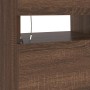 Mueble de TV con luces LED roble marrón 90x35x40 cm en Muebles TV | Comprar online en Foru.es