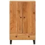 Aparador con cajón hierro y madera maciza acacia 60x33x100 cm de vidaXL, Aparadores - Ref: Foro24-352934, Precio: 223,41 €, D...