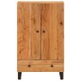 Aparador con cajón hierro y madera maciza acacia 60x33x100 cm de vidaXL, Aparadores - Ref: Foro24-352934, Precio: 228,21 €, D...