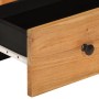 Aparador con cajón hierro y madera maciza acacia 60x33x100 cm de vidaXL, Aparadores - Ref: Foro24-352934, Precio: 228,21 €, D...