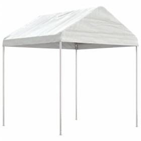 Cenador con techo polietileno blanco 2,28x2,23x2,69 m de vidaXL, Carpas y cenadores - Ref: Foro24-362635, Precio: 88,91 €, De...