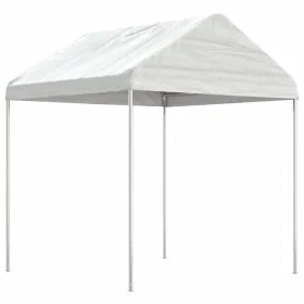 Cenador con techo polietileno blanco 2,28x2,23x2,69 m de vidaXL, Carpas y cenadores - Ref: Foro24-362635, Precio: 88,10 €, De...