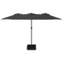 Sombrilla doble gris antracita 449x245 cm de vidaXL, Sombrillas - Ref: Foro24-362947, Precio: 184,50 €, Descuento: %