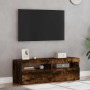 Muebles de TV con luces LED 2 uds roble ahumado 60x35x40 cm en Muebles TV | Comprar online en Foru.es