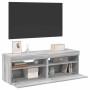 Muebles de TV 2 uds con luces LED gris Sonoma 60x35x40 cm en Muebles TV | Comprar online en Foru.es