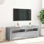 Mueble de TV con luces LED gris Sonoma 120x35x40 cm en Muebles TV | Comprar online en Foru.es
