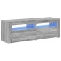 Mueble de TV con luces LED gris Sonoma 120x35x40 cm en Muebles TV | Comprar online en Foru.es
