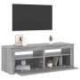 Mueble de TV con luces LED gris Sonoma 120x35x40 cm en Muebles TV | Comprar online en Foru.es