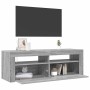 Mueble de TV con luces LED gris Sonoma 120x35x40 cm en Muebles TV | Comprar online en Foru.es
