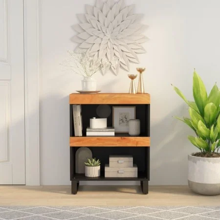 Armario auxiliar madera maciza de acacia 60x33x75 cm de vidaXL, Mesitas de noche - Ref: Foro24-352886, Precio: 59,71 €, Descu...