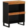 Armario auxiliar madera maciza de acacia 60x33x75 cm de vidaXL, Mesitas de noche - Ref: Foro24-352886, Precio: 59,71 €, Descu...