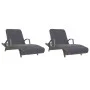Toallas de playa 2 uds tela gris antracita 400 g/m² 75x200 cm de vidaXL, Toallas de playa - Ref: Foro24-362674, Precio: 51,88...