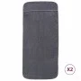 Toallas de playa 2 uds tela gris antracita 400 g/m² 75x200 cm de vidaXL, Toallas de playa - Ref: Foro24-362674, Precio: 51,88...