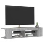 Mueble de TV con luces LED gris Sonoma 135x39x30 cm en Muebles TV | Comprar online en Foru.es