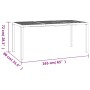 Mesa de jardín de acero gris antracita 165x80x72 cm de vidaXL, Mesas de jardín - Ref: Foro24-362746, Precio: 173,21 €, Descue...