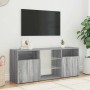 Mueble de TV con luces LED gris Sonoma 120x30x50 cm en Muebles TV | Comprar online en Foru.es