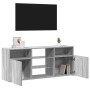Mueble de TV con luces LED gris Sonoma 120x30x50 cm en Muebles TV | Comprar online en Foru.es