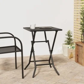 Mesa de jardín plegable malla acero gris antracita 50x50x72 cm de vidaXL, Mesas de jardín - Ref: Foro24-362748, Precio: 67,41...