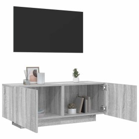 Mueble de TV madera contrachapada gris Sonoma 100x35x40 cm en Muebles TV | Comprar online en Foru.es