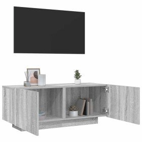 Mueble de TV madera contrachapada gris Sonoma 100x35x40 cm en Muebles TV | Comprar online en Foru.es