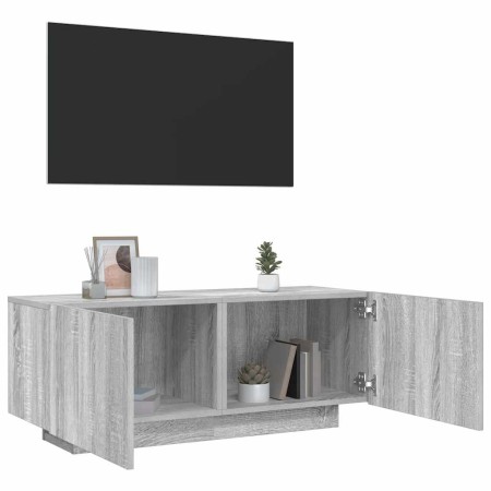 Mueble de TV madera contrachapada gris Sonoma 100x35x40 cm en Muebles TV | Comprar online en Foru.es
