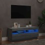 Mueble de TV con luces LED gris Sonoma 100x35x40 cm en Muebles TV | Comprar online en Foru.es