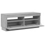 Mueble de TV con luces LED gris Sonoma 100x35x40 cm en Muebles TV | Comprar online en Foru.es