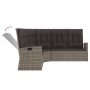 Set de muebles de jardín 3 pzas y cojines ratán sintético gris de vidaXL, Conjuntos de jardín - Ref: Foro24-362178, Precio: 6...