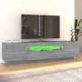 Mueble de TV con luces LED gris Sonoma 160x35x40 cm en Muebles TV | Comprar online en Foru.es
